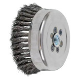 PFERD Cup Brush, 6 in Dia Brush, 5/8 in-11 Arbor Hole, Standard,  Twist Knot Filament/Wire, Steel Wire Fill
