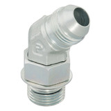PARKER Elbow, Triple=Lok, High Pressure,  Straight, 45 deg Elbow, 37 deg Male Flare x Male SAE-ORB End, Steel, Domestic