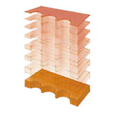 Skirtboard, Extruded, Styrene Butadiene Rubber, 1/4 in Thk