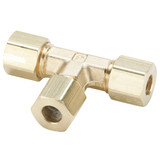 PARKER Union Tee, Compression End, -65 to 250 deg F, Brass, Forged, Union Tee, Pneumatic, 1/8 to 5/8 in