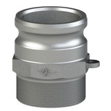 Adapter, Type F,  Cam and Groove, Adapter, Male Adapter x MNPT End, -150 deg F, Aluminium, Casting, Domestic