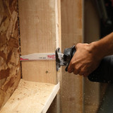 MILWAUKEE AX Sawzall Blade, Demolition,  Tapered Back, 1 in Wd, 0.062 in Thk, Matrix II Teeth, 1/2 in Tang