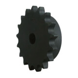 Roller Chain Sprocket, Type B,  Single Strand, #60 Chain, 1-1/4 in Lg Thru Bore, Steel, Protective Coating