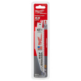 Reciprocating Saw Blade, 1 in Wd, 0.062 in Thk, Matrix II Teeth, 1/2 in Tang, Universal/Toothed Edge Tang