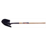 Dirt Shovel, 8-7/8 in Lg Blade, 11-1/2 in Wd Blade, Round Point Blade