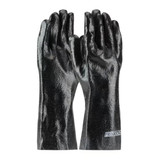 General Purpose Gloves, Dipped, Universal, Cotton,  PVC, Black, Semi-Rough Grip, Cotton Interlock Knit