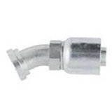 PARKER 71 Series Hydraulic Hose Elbow,Crimp Style,SAE Code 61 Flange End,30 deg,Steel,Domestic