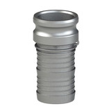Adapter, Type E,  Cam and Groove, Adapter, Male Adapter x Hose Shank End, -150 deg F, Stainless Steel