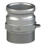 Adapter, Type F,  Cam and Groove, Adapter, Male Adapter x MNPT End, -150 deg F, Stainless Steel, Casting