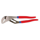 Tongue and Groove Plier, Cushion Grip,  Double Dipped, Polished, Straight Jaw, Alloy Steel Jaw, Red