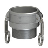 Coupler, Type B,  Cam and Groove, Coupler, Female Coupler x MNPT End, -150 deg F, Stainless Steel, Casting