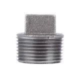 Head Plug, Black, Square, Plug, Cast Iron
