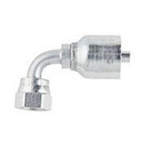 PARKER 71 Series Hydraulic Hose Elbow,Crimp Style, Short Drop,90 deg,Steel,Domestic