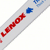 Reciprocating Saw Blade, 6 in Lg, 3/4 in Wd, Tuff Teeth, 1/2 in Tang, Universal/Toothed Edge Tang, White