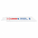Reciprocating Saw Blade, 6 in Lg, 3/4 in Wd, Tuff Teeth, 1/2 in Tang, Universal/Toothed Edge Tang, White