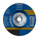 PFERD Grinding Wheel, 5/8 in-11 Center Hole, L Wheel Hardness, 1/4 in Thk Wheel, 24 Grit, Coarse, Type 27