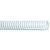 CONTITECH Suction Hose, Water, 0 to 158 deg F, Pliovic, Clear,  White, Domestic