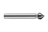 DORMER Countersink, Single End, Straight Shank, Right Hand Cut, High Speed Steel, Bright, 82 deg, 3 -Flute