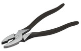 Combination Plier, Industrial Grade, Diamond Serrated Jaw Surface, 1 Side Cutter, Bare Steel Handle