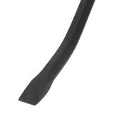 Gooseneck Wrecking Bar, Claw Tip, Hex, Carbon Steel, Black Paint