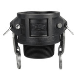 Coupler, Type B,  Cam and Groove, Coupler, Female Coupler x MNPT End, 100 psi, 70 deg F, Domestic