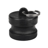 DIXON Dust Plug, Type P,  Cam and Groove, Dust Plug, 70 deg F, Glass-Filled Polypropylene, Domestic