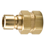 PARKER Hydraulic Quick Coupling, Moldmate Series, 3/8 in, Male Nipple x FNPT End, 200 psi, -40 to 250 deg F, Brass