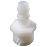 Adapter, Insert, Adapter, Push-On x MNPT End, Nylon, White, Domestic