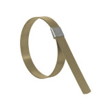 Center Punch Clamp, Double Wrapped, 0.025 in Thk, 201 Stainless Steel,  Carbon Steel, Galvanized, Domestic