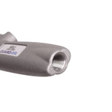 Safety Blow Gun, Solid Conical Tip, 120 psi Working, 1/4 in FNPT Thread, Aluminium, Gray, Domestic