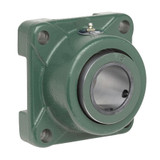 DODGE TYPE E 4 BOLT FLANGE Roller Bearing Unit, Type E-Xtra, 6 in Lg Bolt Center-to-Center, 4-Bolt Flange Mount, 7-3/4 in Lg