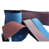 CARBORUNDUM Stationary Belt, 42 in Lg Belt, 1 in Wd Belt, Aluminium Oxide Resin Cloth Backing