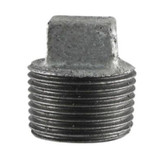 Plug, Square Head, NPS End, 300 psi, Malleable Iron, Galvanized