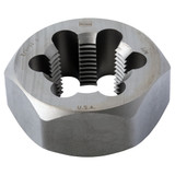Taper Pipe Die, Re-Threading Hexagon, Imperial, NPT, 1-1/4 in Hex, Right Hand Thread, High Carbon Steel