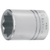 Socket, Standard, Imperial, Square Drive, 1/2 in Drive, Shallow Length Socket, 1-1/2 in Lg, 8 -Point