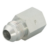 PARKER Hydraulic Adapter, Triple-Lok, High Pressure,  Straight Thread, 37 deg Male JIC Flare x FNPT/NPTF End, Steel