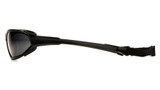 Goggle, Black Frame, Nylon,  Foam Lined Frame, Polycarbonate Lens, ANSI Z87.1,  CE EN166, 1 UV Protection