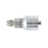 PARKER 71 Series Hydraulic Hose Fitting,Crimp Style, Straight,37 deg Male JIC Rigid End,Steel,Domestic