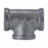 Tee, -20 to 350 deg F, Tee, FNPT End, Class 150, 150 lb, Hot Dipped Galvanized, Malleable Iron, 1/4 to 3 in