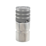 PARKER Hydraulic Quick Coupling, 3/8 in, 30 mm Hex, 5000 psi, -40 to 250 deg F, Steel