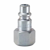 PARKER Interchange Nipple, Zinc Plated, General Purpose,  Straight Through,  Quick Disconnect, Nipple, 1/2 in, Steel, 1 to 1-1/4 in