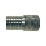 DIXON Pipe Nipple, Combination, Hose Shank x MNPT End, Carbon Steel, Plated, Domestic