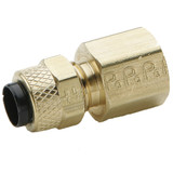 PARKER Adapter, Poly-Tite, Compression x FNPT End, 150 psi, 0 to 150 deg F, Brass, Forged, Adapter, Straight
