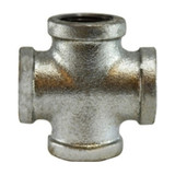 Pipe Cross, -20 to 350 deg F, Cross, FNPT End, Class 150, 150 lb, Hot Dipped Galvanized