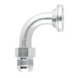 PARKER Elbow, Straight, 90 deg Elbow, Flange x 37 deg Male JIC Flare End, 1-3/8 in Hex, 2.81 in Lg, Steel