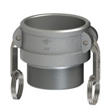 Coupler, Type B,  Cam and Groove, Coupler, Female Coupler x MNPT End, -150 deg F, Aluminium, Casting