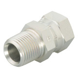 PARKER Hydraulic Adapter, Straight, NPT/NPTF to NPSM Swivel End, Steel, Chromium 6 Free Plated, 2-1/8 x 2-1/8 in