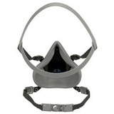 Half Facepiece Respirator, Reusable, Gas/Vapor, Easy to Adjust Headstrap, Bayonet
