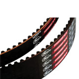 GATES Power Grip GT Synchronous Belt, 8 mm Pitch, -40 to 248 deg F, Curvilinear Tooth, Neoprene, Fiberglass Reinforced, Black
