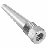 Thermowell, Threaded, 6 in Lg Stem, 3/4 in MNPT, NPT, 1/2 in NPSM Thread